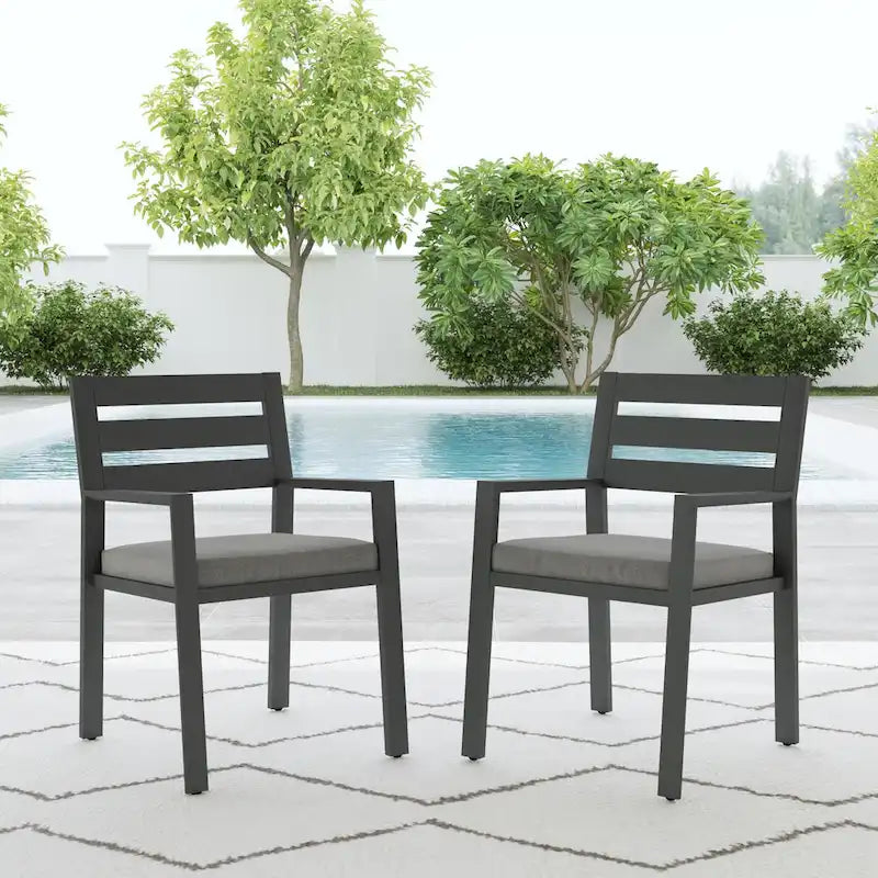 Homestyles Grayton Outdoor Dining Chairs (Set of Two) - 26 x 32 x 33