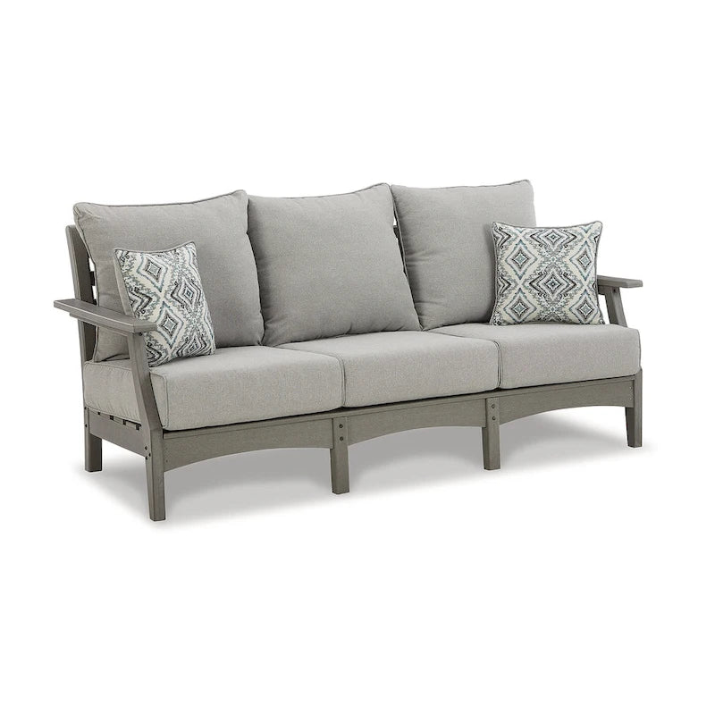 Signature Design by Ashley Visola Gray 3-Piece Outdoor Package - 80W x 33D x 37H