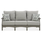 Signature Design by Ashley Visola Gray 3-Piece Outdoor Package - 80W x 33D x 37H