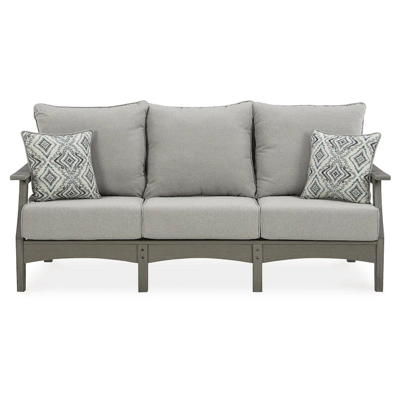 Signature Design by Ashley Visola Gray 3-Piece Outdoor Package - 80W x 33D x 37H