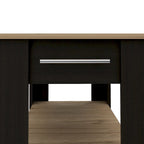 FM Furniture Brooklyn 40 Kitchen Island, Two Shelves, One Drawer