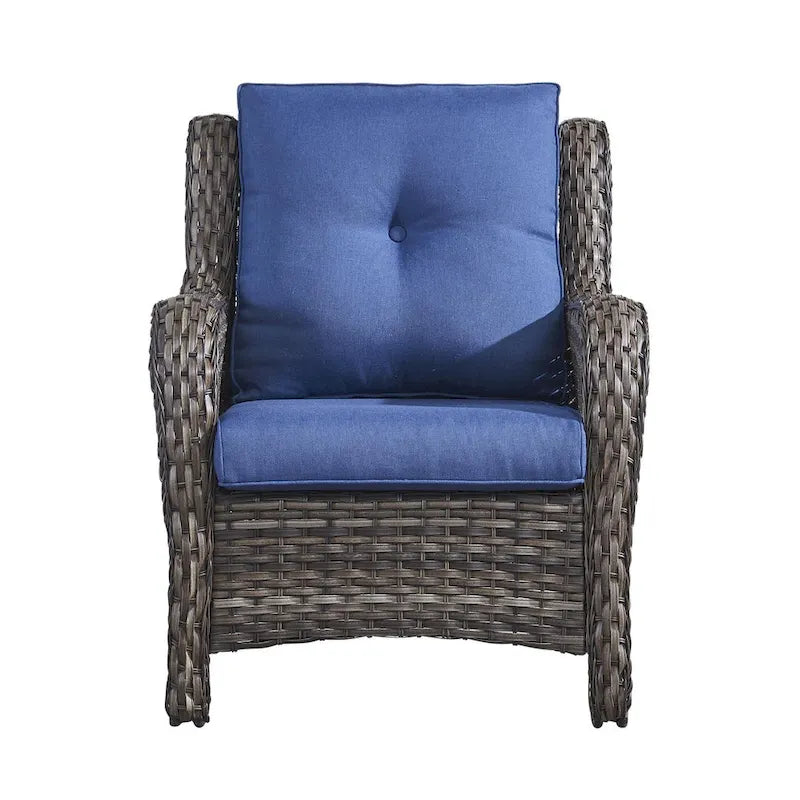 Gymojoy 2-piece Patio Furniture Wicker Chair Outdoor Dining Chair Set