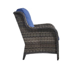 Gymojoy 2-piece Patio Furniture Wicker Chair Outdoor Dining Chair Set