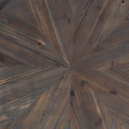 Darren Modern Rustic Farmhouse Reclaimed Wood Round Coffee Table