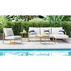 Elle Decor Mirabelle Outdoor Coffee Table, French Gold