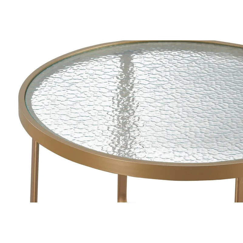 Elle Decor Mirabelle Outdoor Coffee Table, French Gold