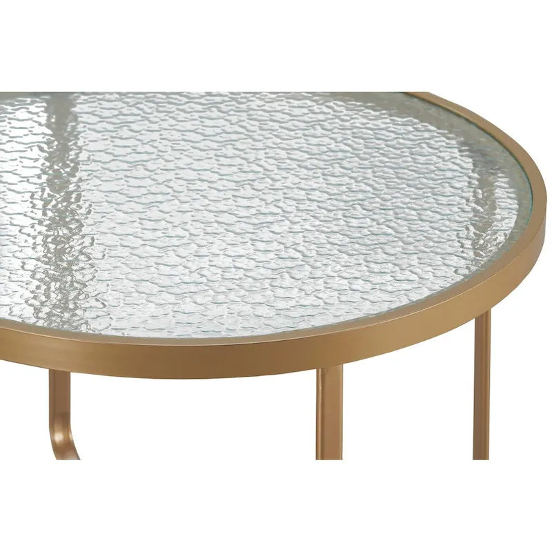 Elle Decor Mirabelle Outdoor Coffee Table, French Gold