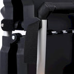 3-Tier Folding Collapsible Service Cart, 50 Lb Load Capacity per Shelf - 25.6Lx15.4Wx32.7H