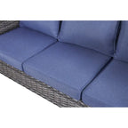 Gymojoy 3-Piece Patio Furniture Sofa Sets Outdoor Wicker Ottoman