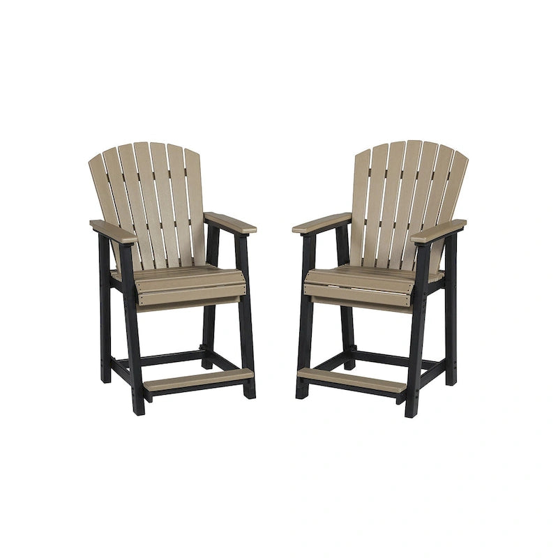 Signature Design by Ashley Eisely Outdoor Counter Height Bar Stool (Set of 2)