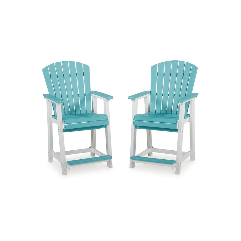 Signature Design by Ashley Eisely Outdoor Counter Height Bar Stool (Set of 2)