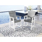 Signature Design by Ashley Eisely Outdoor Counter Height Bar Stool (Set of 2)