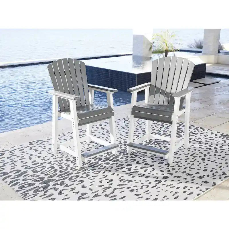 Signature Design by Ashley Eisely Outdoor Counter Height Bar Stool (Set of 2)