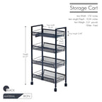 Porthos Home Cason 4-tier Organization And Storage Utility Cart