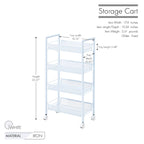 Porthos Home Cason 4-tier Organization And Storage Utility Cart