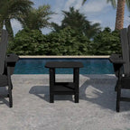 Clihome HIPS Outdoor Double Floor Resin Side Table