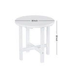 Polytrends Altura Outdoor Eco-Friendly All Weather Adirondack Chair with Side Table (2-Piece Set)