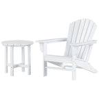 Polytrends Altura Outdoor Eco-Friendly All Weather Adirondack Chair with Side Table (2-Piece Set)