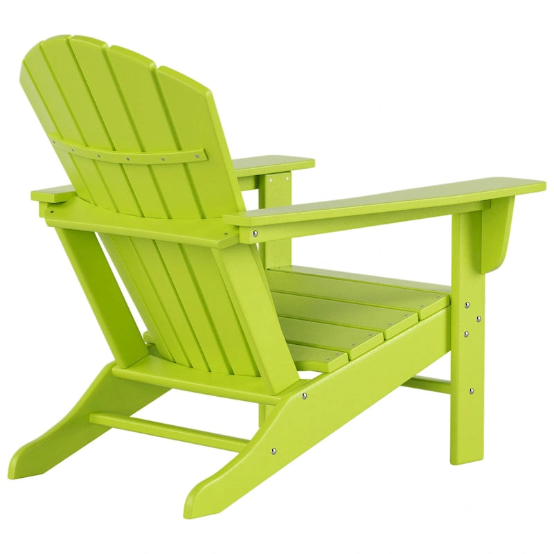 Polytrends Altura Outdoor Eco-Friendly All Weather Adirondack Chair with Side Table (2-Piece Set)