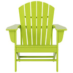 Polytrends Altura Outdoor Eco-Friendly All Weather Adirondack Chair with Side Table (2-Piece Set)