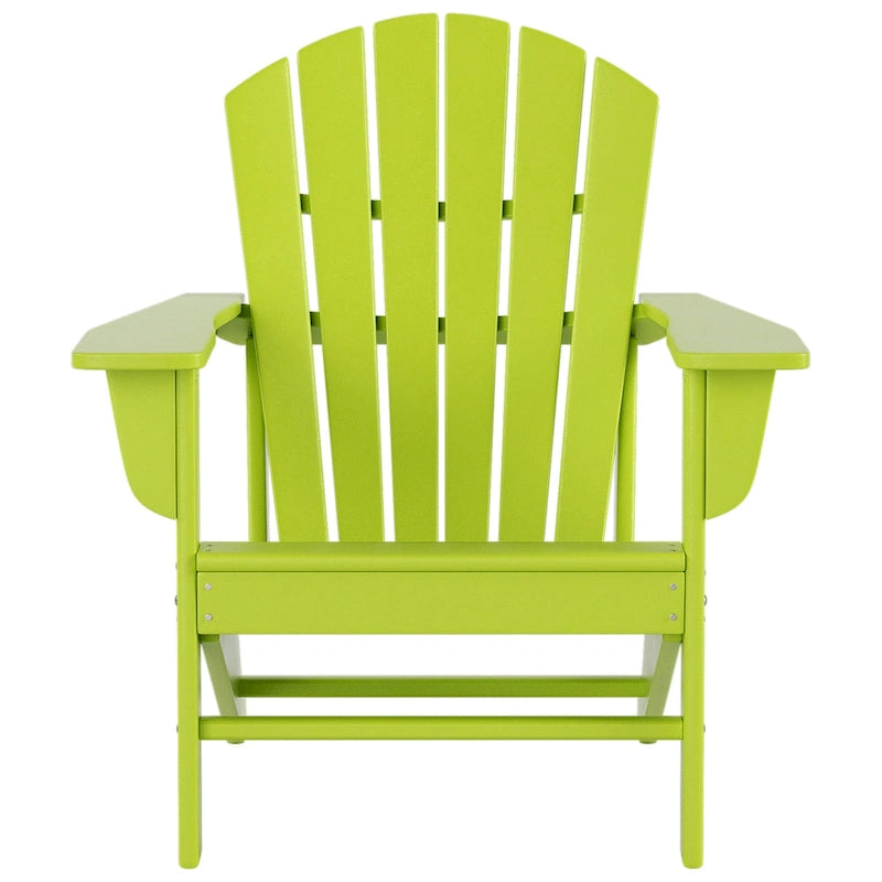 Polytrends Altura Outdoor Eco-Friendly All Weather Adirondack Chair with Side Table (2-Piece Set)
