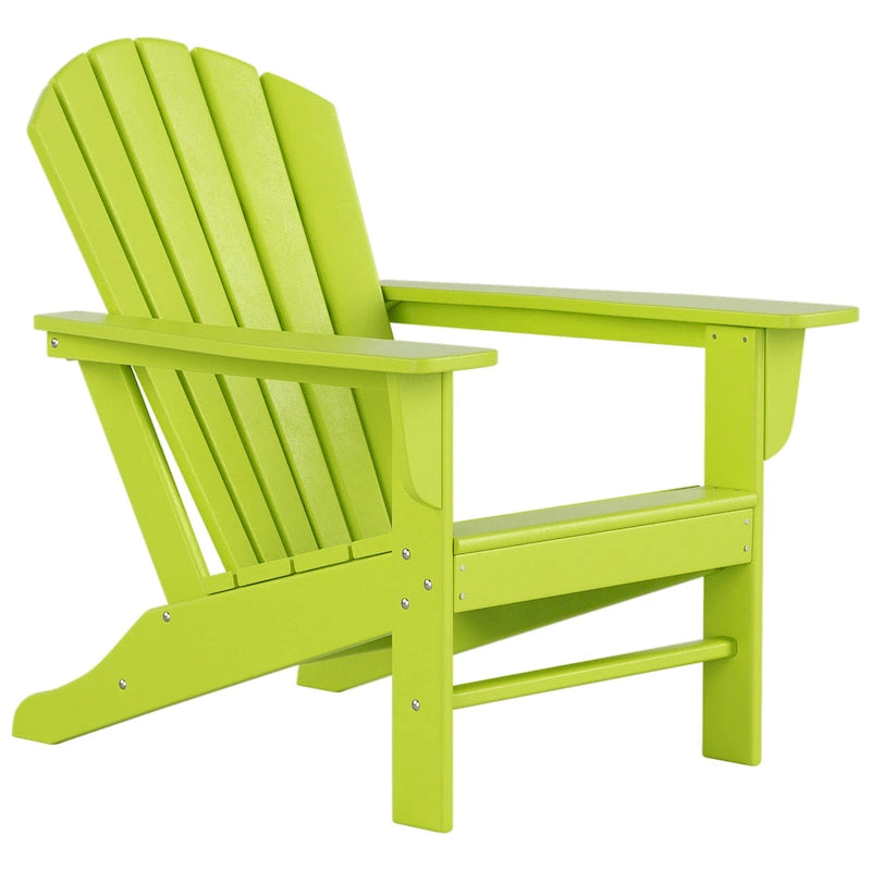 Polytrends Altura Outdoor Eco-Friendly All Weather Adirondack Chair with Side Table (2-Piece Set)