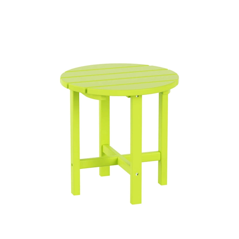 Polytrends Altura Outdoor Eco-Friendly All Weather Adirondack Chair with Side Table (2-Piece Set)