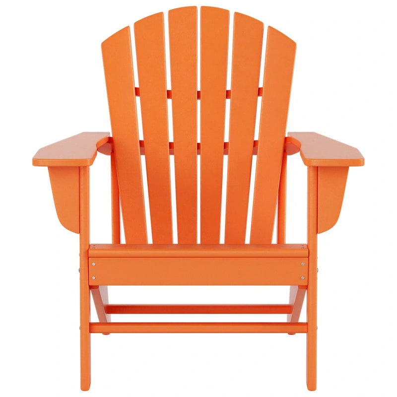 Polytrends Altura Outdoor Eco-Friendly All Weather Adirondack Chair with Side Table (2-Piece Set)