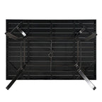 Clihome 82/60 in. W Aluminum Steel Dining Table with Umbrella hole