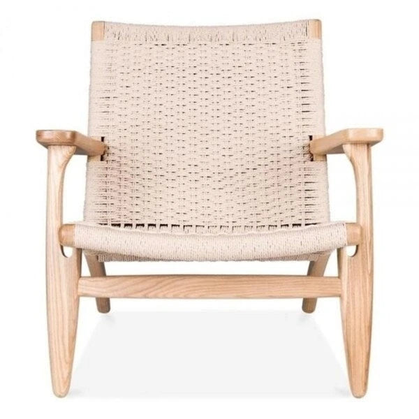 Easy Sungar Ash Chair with Woven Upholstery
