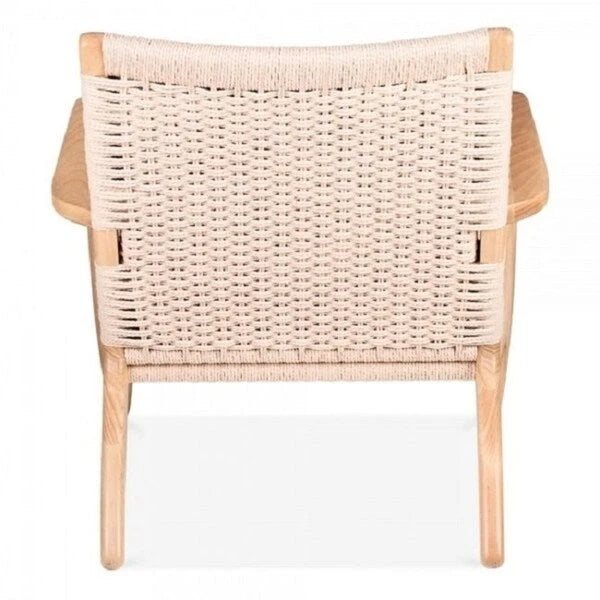 Easy Sungar Ash Chair with Woven Upholstery