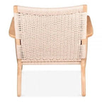 Easy Sungar Ash Chair with Woven Upholstery