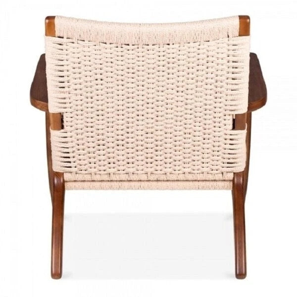 Easy Sungar Ash Chair with Woven Upholstery