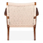 Easy Sungar Ash Chair with Woven Upholstery