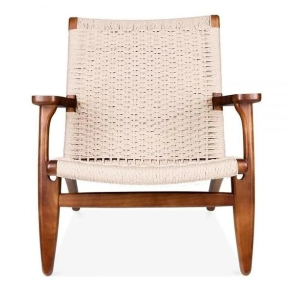 Easy Sungar Ash Chair with Woven Upholstery