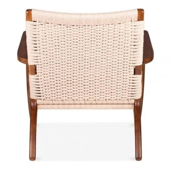 Easy Sungar Ash Chair with Woven Upholstery