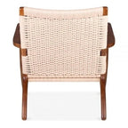 Easy Sungar Ash Chair with Woven Upholstery