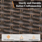 MAISON ARTS 6-Piece Acacia Wood/Rattan Cushioned Patio Dining Set