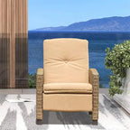 Outdoor All-Weather Wicker Reclining Patio Chair