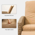 Outdoor All-Weather Wicker Reclining Patio Chair