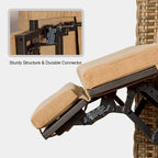 Outdoor All-Weather Wicker Reclining Patio Chair