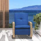 Outdoor All-Weather Wicker Reclining Patio Chair