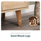 Rattan Drawer Accent Storage Cabinet for Living Room