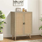 Rattan Drawer Accent Storage Cabinet for Living Room
