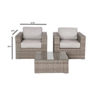 LSI 2 - Person Seating Group with Sunbrella Cushions