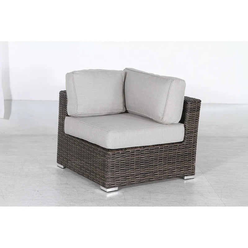 LSI Wicker/Rattan 4 - Person Seating Group with Cushions