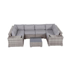 LSI Wicker/Rattan 4 - Person Seating Group with Cushions