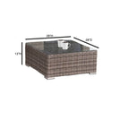 LSI Wicker/Rattan 4 - Person Seating Group with Cushions