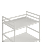 Avenue Greene Emerald 3 Shelf Metal Rolling Utility Cart