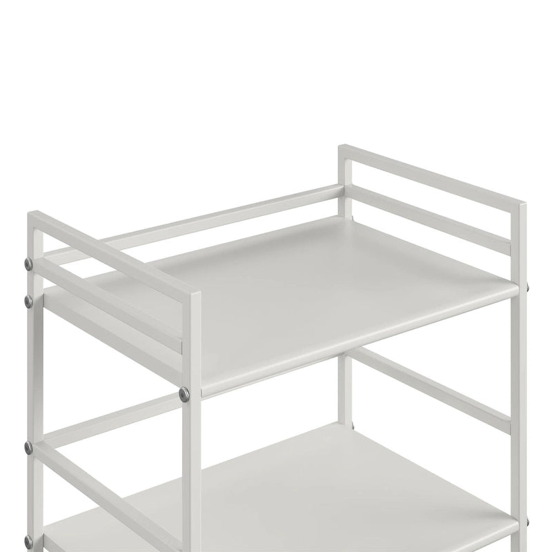 Avenue Greene Emerald 3 Shelf Metal Rolling Utility Cart